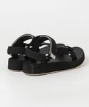 「Teva」 フラットサンダル 23cm ブラ...の詳細画像1