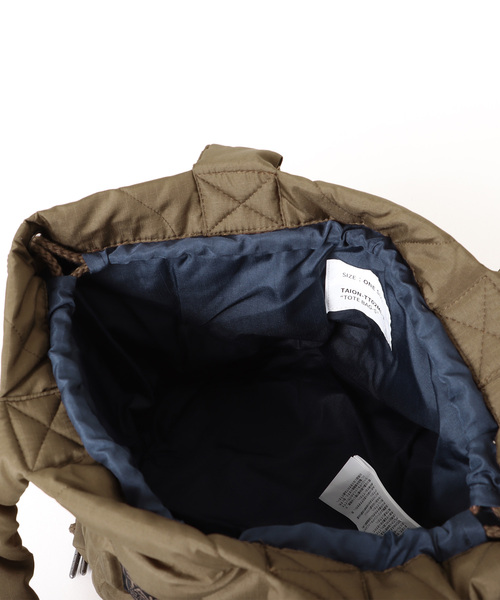 「TAION」 ハンドバッグ フリー チャコールグレー レディース_画像6