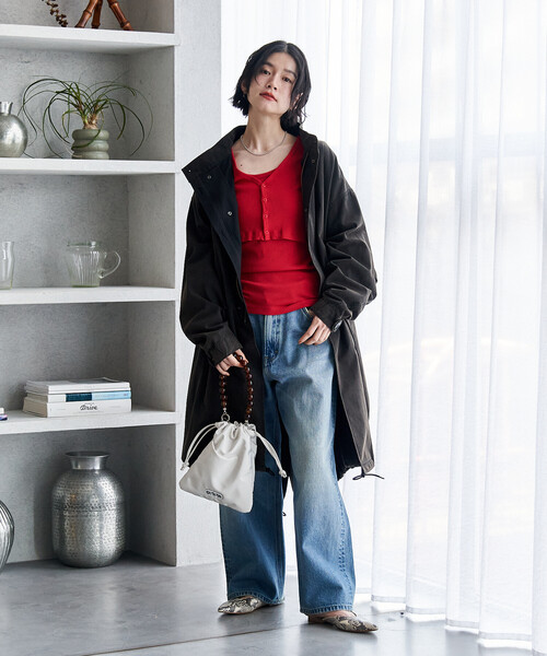 美品　23区　46 ライナー付　モッズコート　フーデット　セーラーカラー　大きい FREAK'S STORE（フリークスストア） モッズコート コート M-65