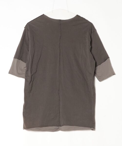 「KAZUYUKI KUMAGAI ATTACHMENT」 7分袖Tシャツ 1 グリーン メンズの画像2