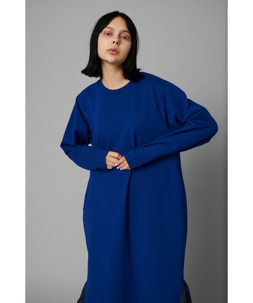 「HeRIN.CYE」 長袖ワンピース FREE ブルー レディース