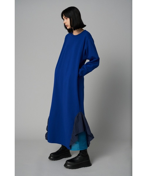 「HeRIN.CYE」 長袖ワンピース FREE ブルー レディース