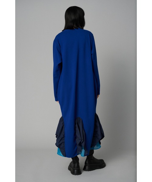「HeRIN.CYE」 長袖ワンピース FREE ブルー レディース