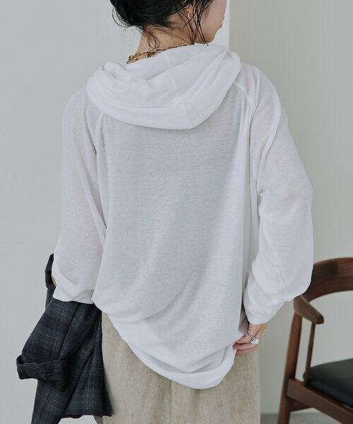 「Omekashi」 長袖カットソー FREE オフホワイト レディース_画像5