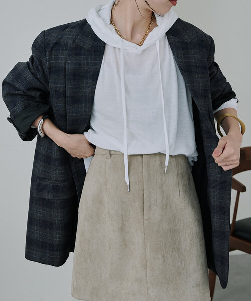 「Omekashi」 長袖カットソー FREE オフホワイト レディース_画像6