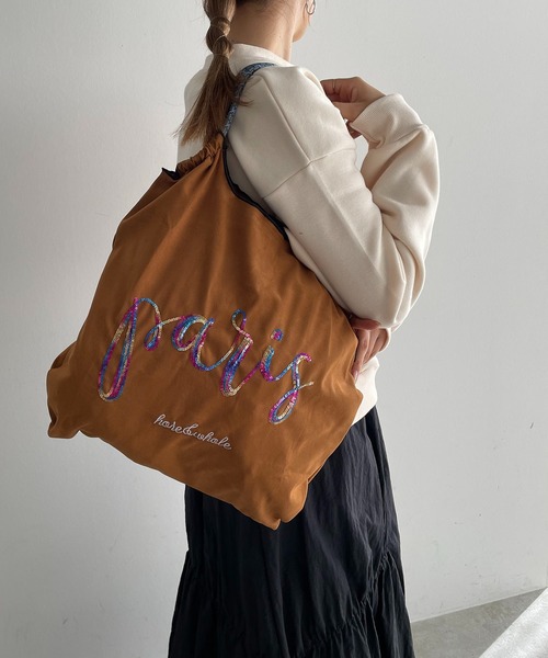 「210nouve」 トートバッグ FREE シルバー レディース_画像7