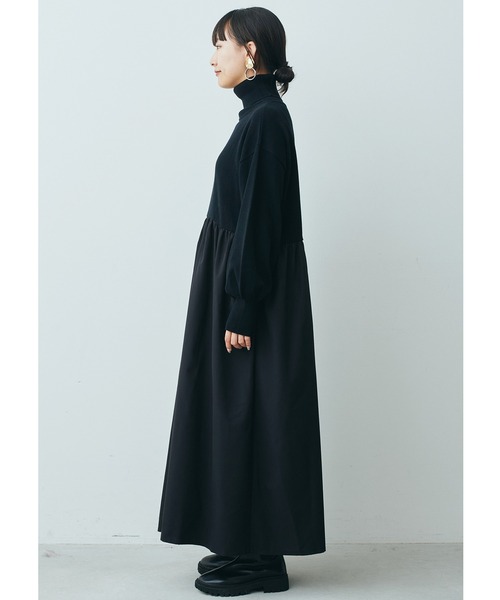 「MEDE19F」 コンビワンピース LL ブラック レディース_画像3