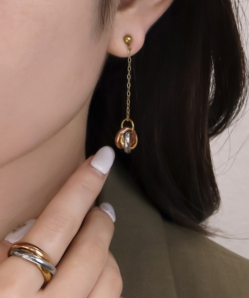 blackdia ocean（ブラックダイヤオーシャン） ピアス トリニティ