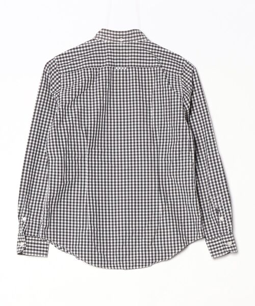 「GYMPHLEX」 チェック柄長袖シャツ 14 ブラック レディース_画像2