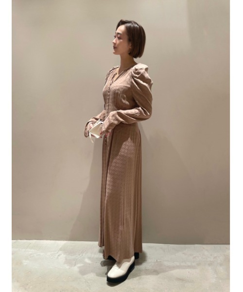 「FRAY I.D」 長袖ワンピース 1 グリーン レディース_画像3