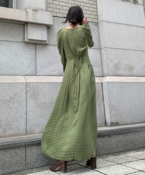 「FRAY I.D」 長袖ワンピース 1 グリーン レディース_画像5