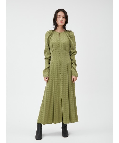 「FRAY I.D」 長袖ワンピース 1 グリーン レディース_画像8