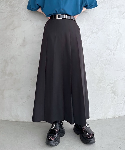 PAGEBOY（ページボーイ） ロング スカート スタッズプリーツスリット