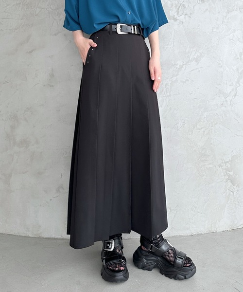 PAGEBOY（ページボーイ） ロング スカート スタッズプリーツスリット
