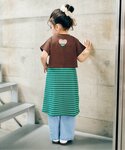 ワンピース 「2Pセット」ショート丈ロゴTシャ...の詳細画像4
