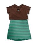ワンピース 「2Pセット」ショート丈ロゴTシャ...の詳細画像2
