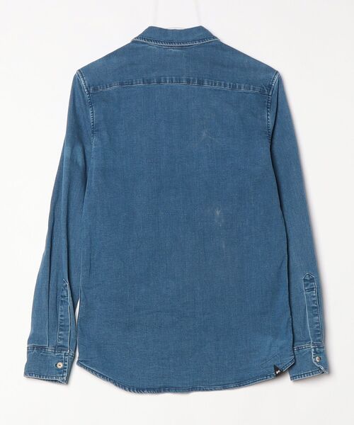 「DENHAM」 長袖シャツ X-SMALL ブルー メンズ_画像2