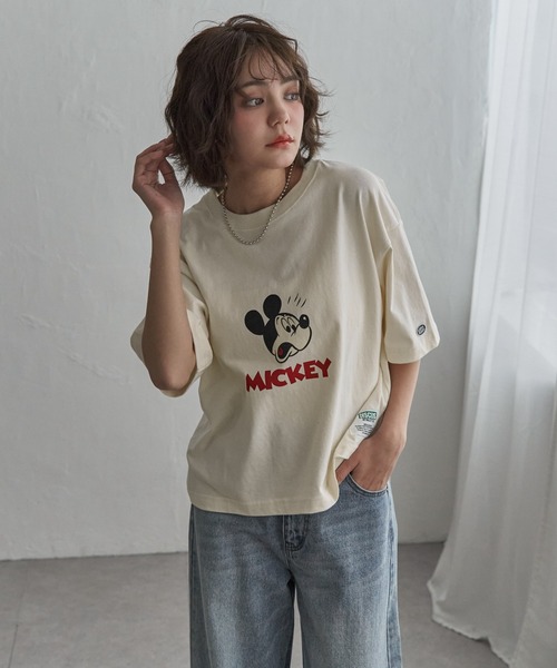 notch. tシャツ 半袖 DISCUS ATHLETIC ディスカスアスレチック×Disney