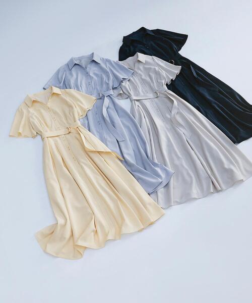 パーティードレス シャツワンピース 「sweet掲載」「ちょうど、いい服」“初めまして”がうまくいく好印象ワンピースの画像