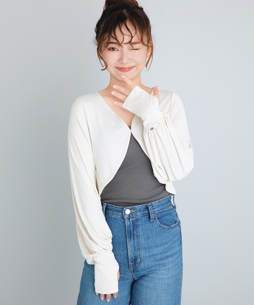 カーディガン 「Yoki」ショート丈ボレロカーディガン レディース