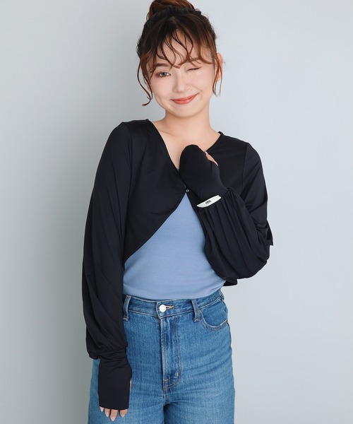 カーディガン 「Yoki」ショート丈ボレロカーディガン レディース