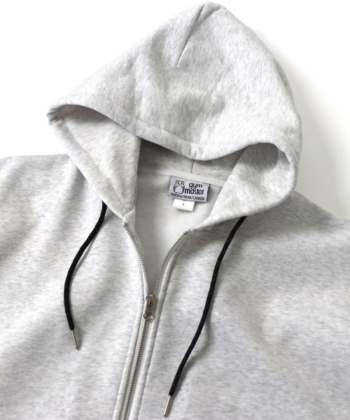 「gym master」 ジップアップパーカー MEDIUM アッシュグレー メンズ_画像6