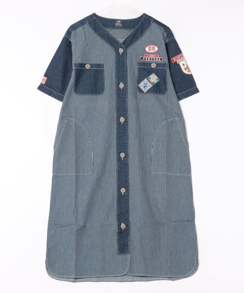 「KRIFF MAYER Lady's Collection」 長袖ワンピース MEDIUM ナチュラル レディース_画像7