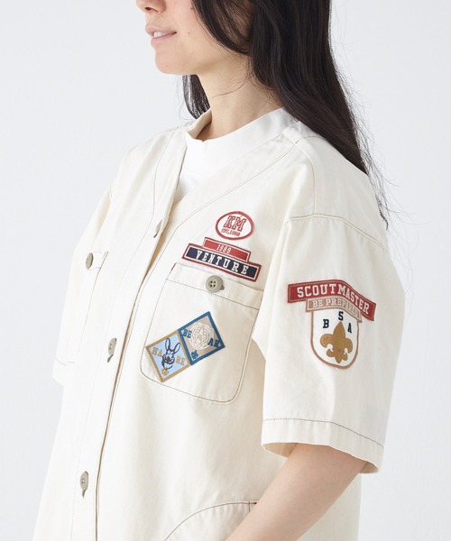 「KRIFF MAYER Lady's Collection」 長袖ワンピース MEDIUM ナチュラル レディース_画像9