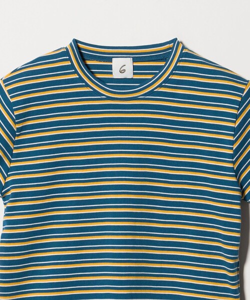 6 tシャツ 「6(ROKU)」コットン フライス Tシャツ 26SS レディース