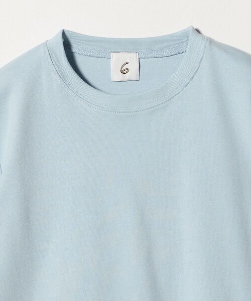 6 tシャツ 「6(ROKU)」コットン フライス Tシャツ 26SS レディース