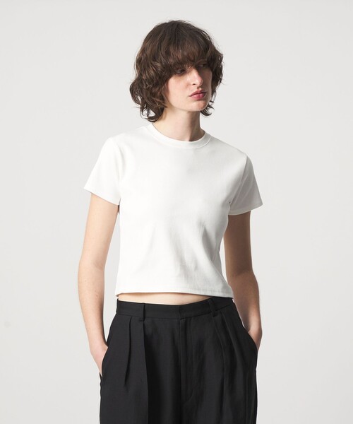 6 tシャツ 「6(ROKU)」コットン フライス Tシャツ 26SS レディース