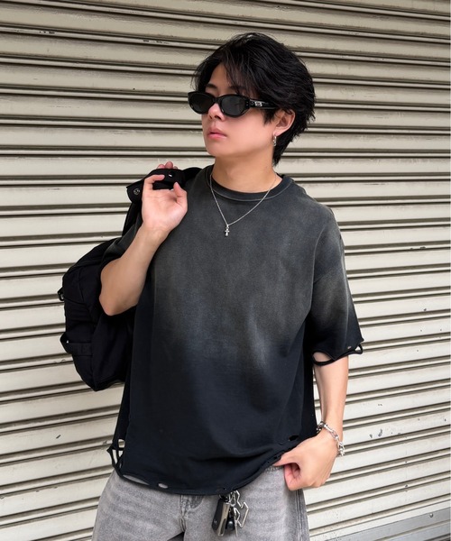 【新品未使用】 1992年製 [size L] ラッシュ ヴィンテージ Tシャツ ADAMASTE tシャツ Vintage Like Gradation T-shirt - ヴィンテージ