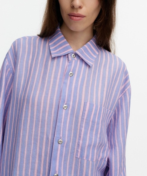 ブラウス シャツ Jokapoika / Linen shirt レディースの画像