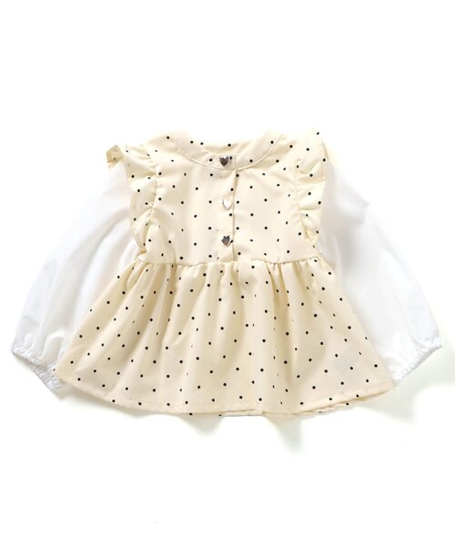 「apres les cours」 「KIDS」長袖ブラウス 130 アイボリー キッズ_画像8