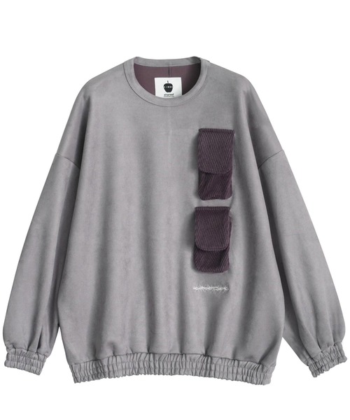 「SHAREEF」 長袖Tシャツ 1 ライトグレー メンズ_画像3