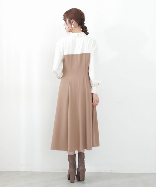 「PROPORTION BODY DRESSING」 長袖ワンピース SMALL グレー レディース_画像7