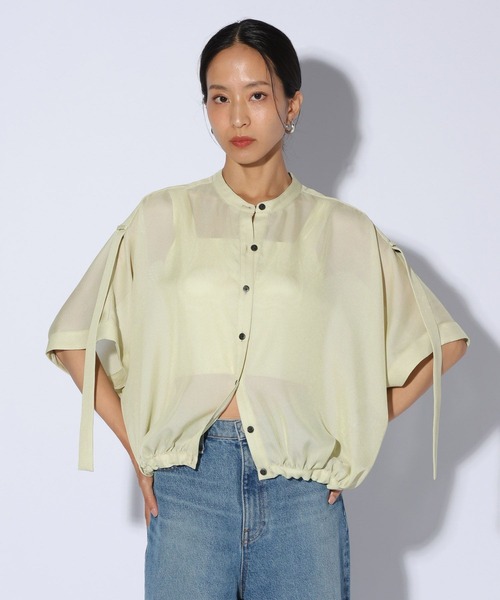 ブラウス シャツ 「HEREIAM」シャリードルマンブラウス レディースの画像