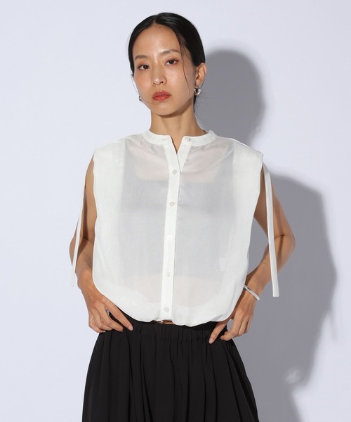 ブラウス シャツ 「HEREIAM」シャリードルマンブラウス レディースの画像