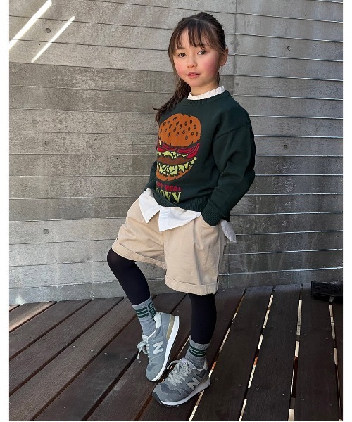 「GROOVY COLORS」 「KIDS」ショートパンツ 130 ベージュ キッズ_画像3