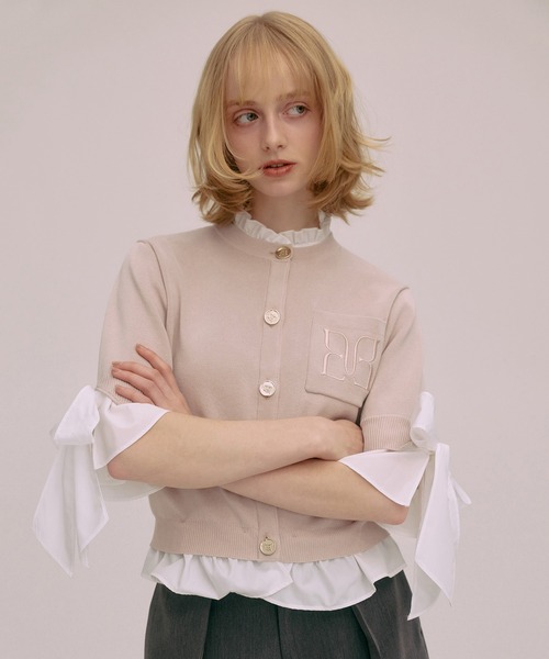 カーディガン PAPILLON ATTACHED CARDIGAN レディースの画像