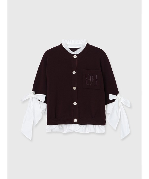 カーディガン PAPILLON ATTACHED CARDIGAN レディースの画像