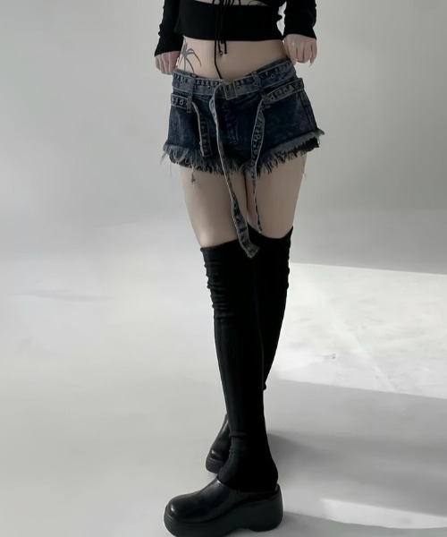 「SHEENA」 フラットサンダル 24.0cm ブラック レディース_画像4