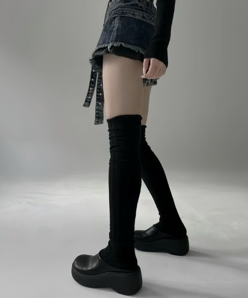 「SHEENA」 フラットサンダル 24.0cm ブラック レディース_画像5