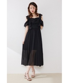 ワンピース 「AKB48 伊藤百花さん着用」フロントドレープフレアワンピース 夏服
