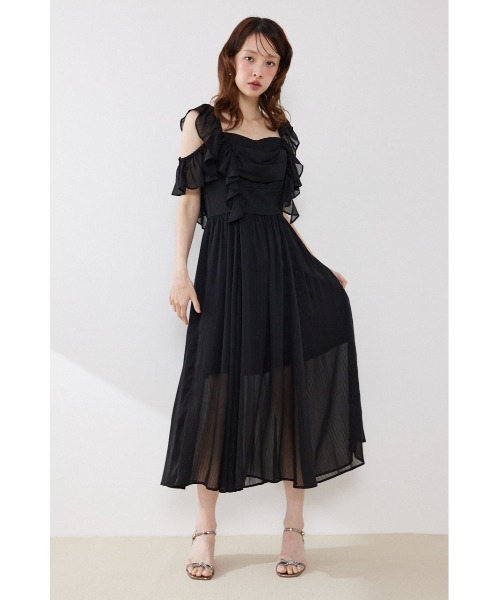 ワンピース 「AKB48 伊藤百花さん着用」フロントドレープフレアワンピース 夏服 | rienda | 22