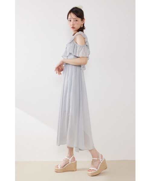 ワンピース 「AKB48 伊藤百花さん着用」フロントドレープフレアワンピース 夏服 | rienda | 09