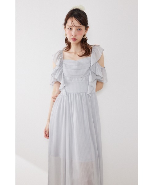 ワンピース 「AKB48 伊藤百花さん着用」フロントドレープフレアワンピース 夏服 | rienda | 10