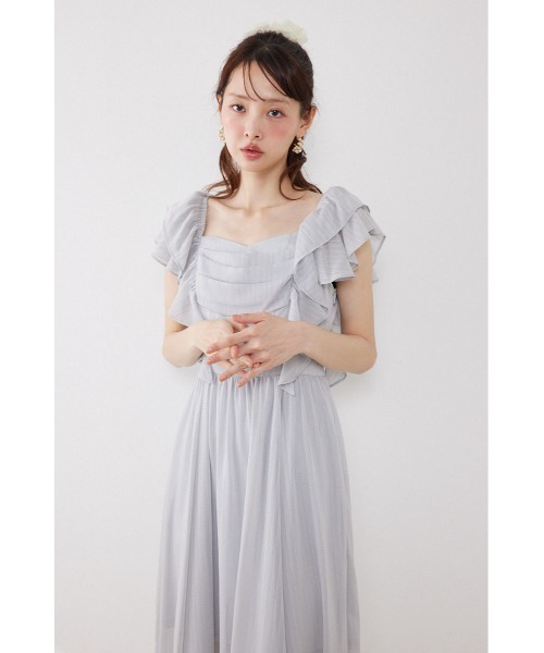 ワンピース 「AKB48 伊藤百花さん着用」フロントドレープフレアワンピース 夏服 | rienda | 11
