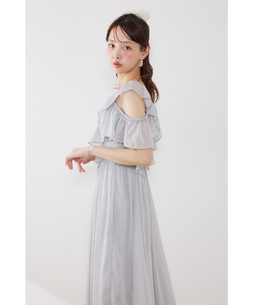 ワンピース 「AKB48 伊藤百花さん着用」フロントドレープフレアワンピース 夏服 | rienda | 12