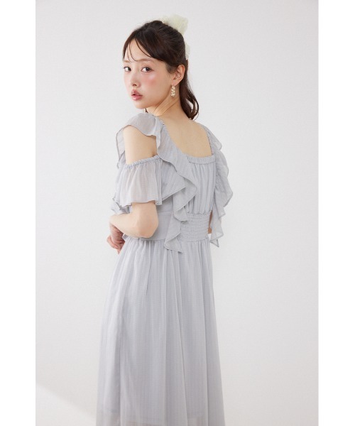 ワンピース 「AKB48 伊藤百花さん着用」フロントドレープフレアワンピース 夏服 | rienda | 13